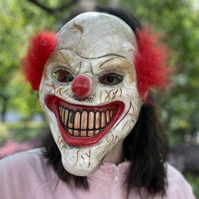 Halloween strašna maska za cijelo lice, rekvizit za filmove i zabave, plastična, injekcijsko oblikovana