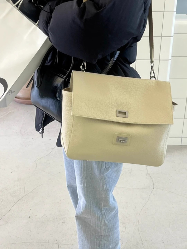 Kožna crossbody torba, inspirirana stilom influencera, novi model 2025, gradski minimalistički dizajn, velika kapaciteta