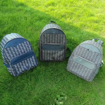 Rucsac unisex cu model în carouri și dungi geometrice, material PU, impermeabil, cu capacitate mare, pentru laptop de 15 inci