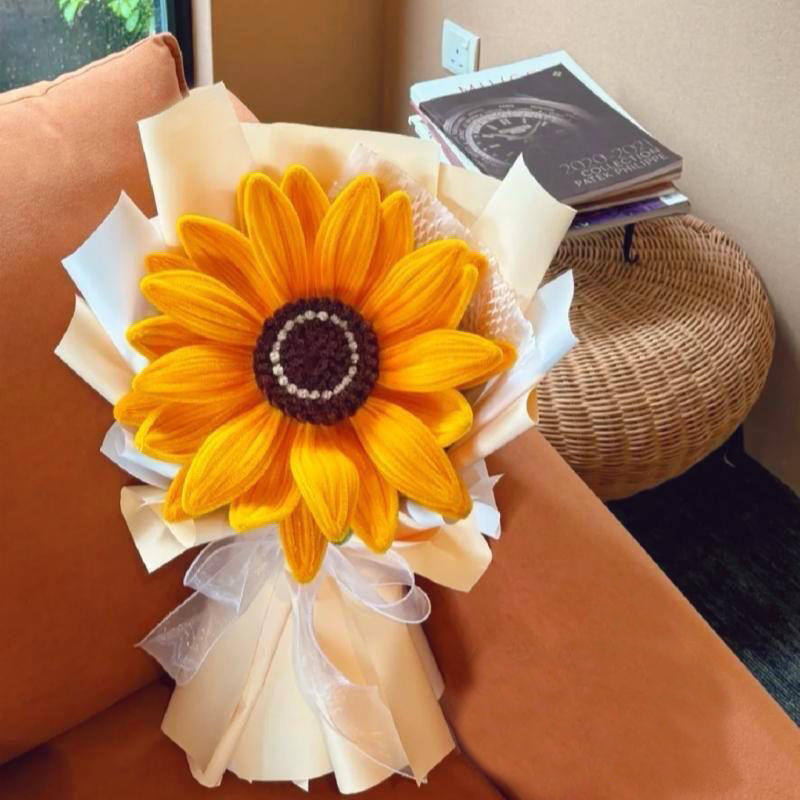 DIY set za buket suncokreta s ručno izrađenim elementima — poklon za prijatelje iz razreda