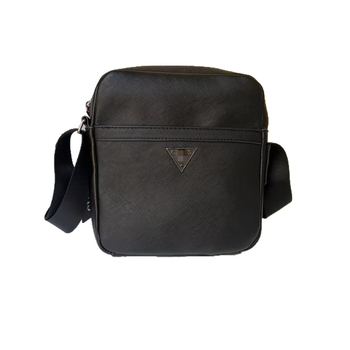 Férfi crossbody táska nyomtatott mintával, nagy kapacitású, mindennapi–üzleti stílusú, PU bőr, 8 hüvelykes laptophoz