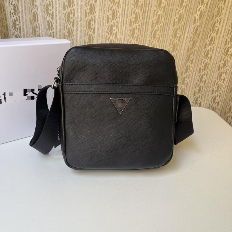 Férfi crossbody táska nyomtatott mintával, nagy kapacitású, mindennapi–üzleti stílusú, PU bőr, 8 hüvelykes laptophoz