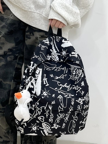 Rucsac graffiti în stil coreean Harajuku Ulzzang, Mori stil, pentru elevi de liceu
