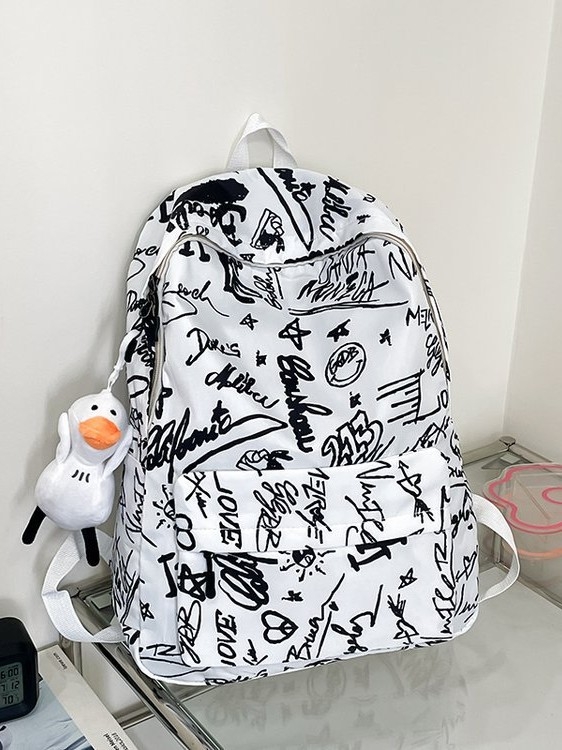 Rucsac graffiti în stil coreean Harajuku Ulzzang, Mori stil, pentru elevi de liceu