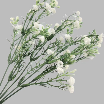 Umjetni buket gypsophila s plastičnim zelenilom, svadbena i kućna dekoracija