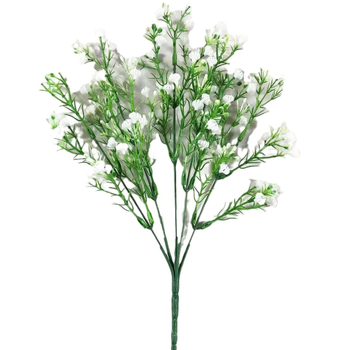 Umjetni buket gypsophila s plastičnim zelenilom, svadbena i kućna dekoracija