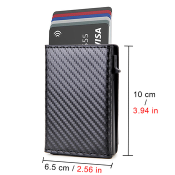 Portofel AirTag din fibră de carbon, suport magnetic pentru carduri, RFID, pentru bărbați, cu mai multe compartimente