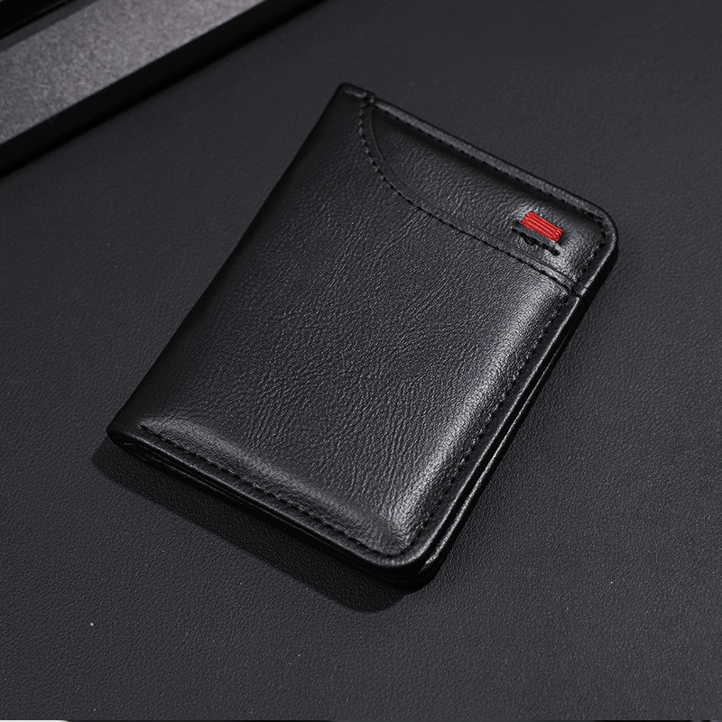 Suport pentru carduri cu model fibră de carbon, cu mai multe compartimente pentru carduri, design vertical, portofel pentru bărbați cu clips pentru bancnote