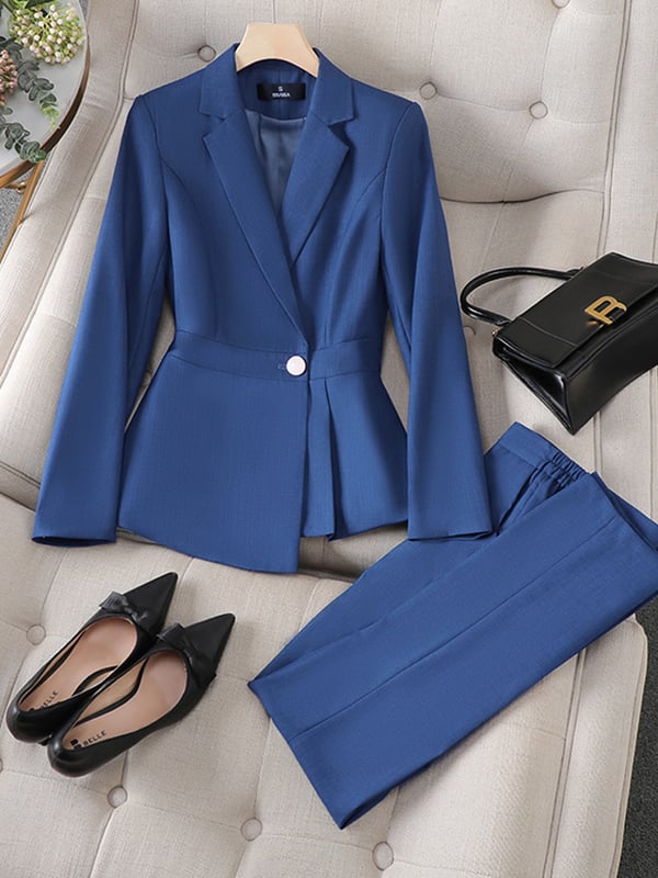 Costum profesional pentru femei cu sacou gri transfrontalier, elegant și strâmt, uniformă de recepționeră, uniformă de lucru pentru salon de înfrumusețare și magazin de bijuterii