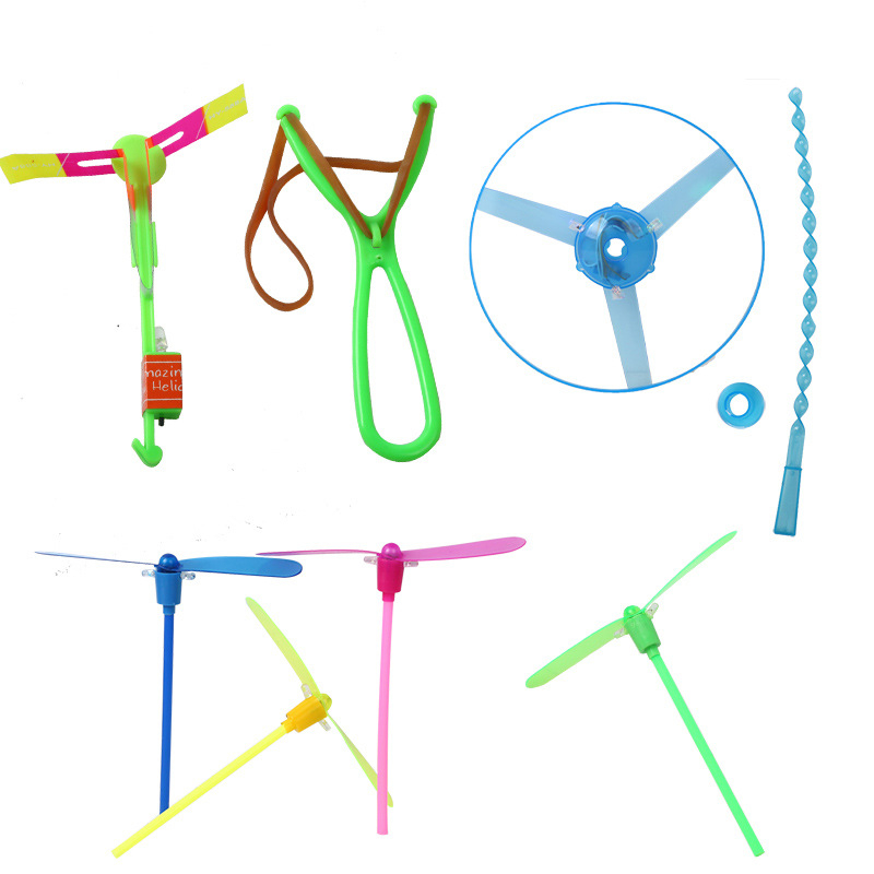 Светещ slingshot с LED летящи стрелки и двойно мигане - детска играчка