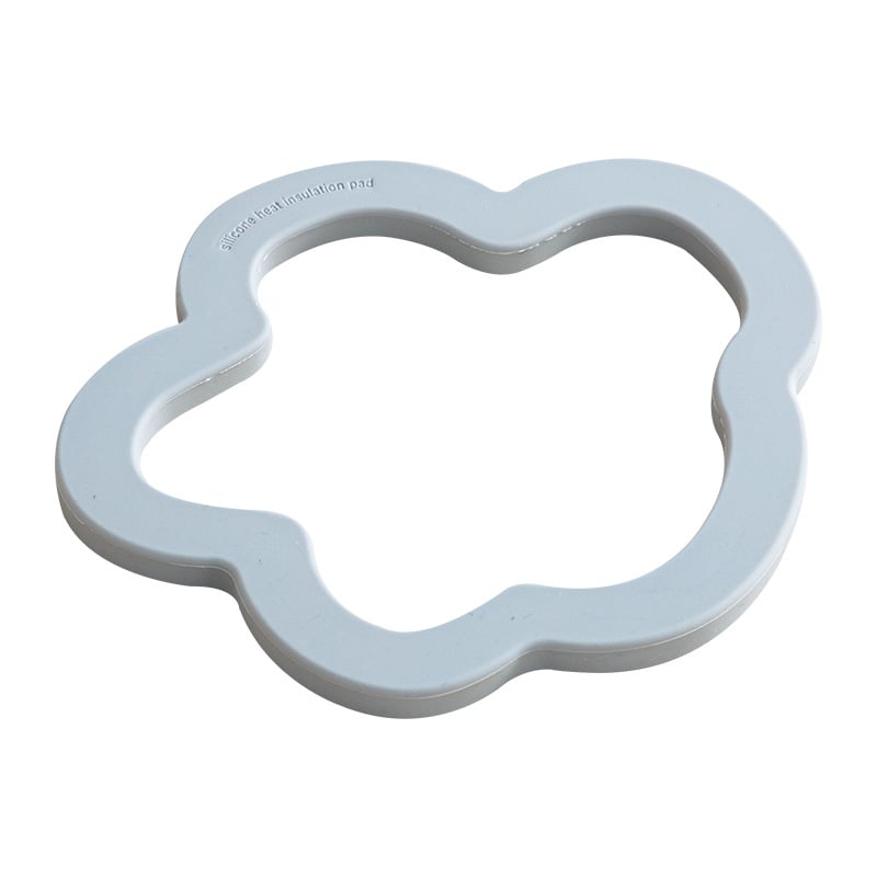 Tăviță din silicon rezistentă la căldură pentru cești, oale și boluri, crem culoare, stil nordic modern minimalist bucătărie