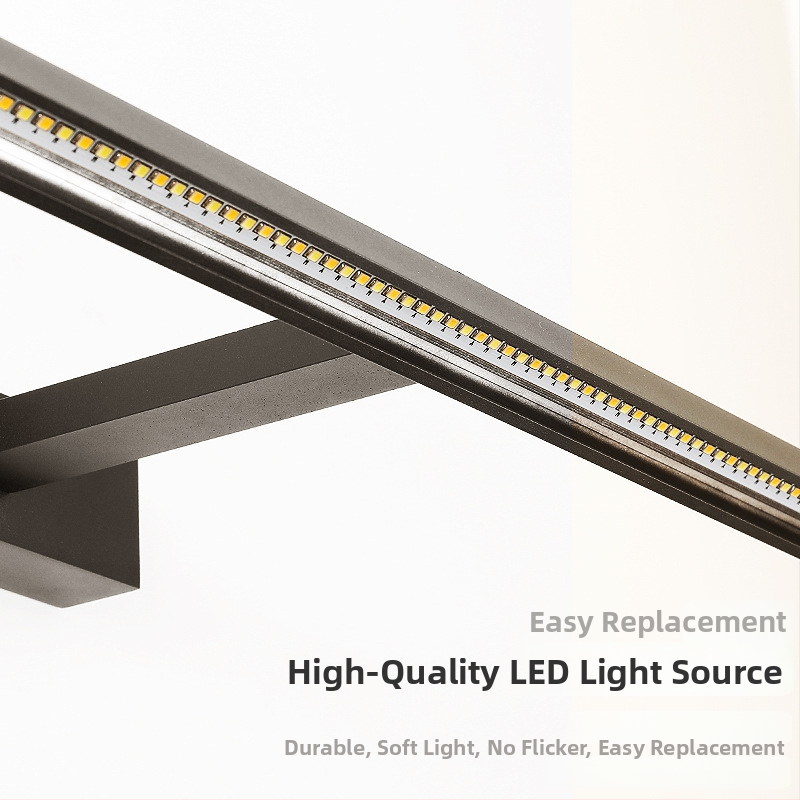 LED predné svetlo kúpeľňové zrkadlo so skriňou, zrkadlo na líčenie, moderný minimalistický štýl