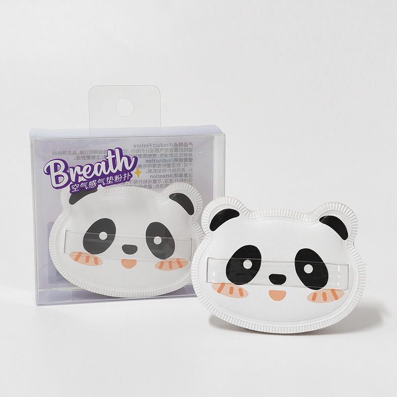 Panda porpúder készlet, sminktojás formájú szivacs, marshmallow puha nedves és száraz felvitelhez, smink fixálásához