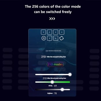 Iluminare ambientală auto RGB cu 64 de culori, bandă LED acrilică pentru interior, iluminare ambientală decorativă, controlată prin aplicație