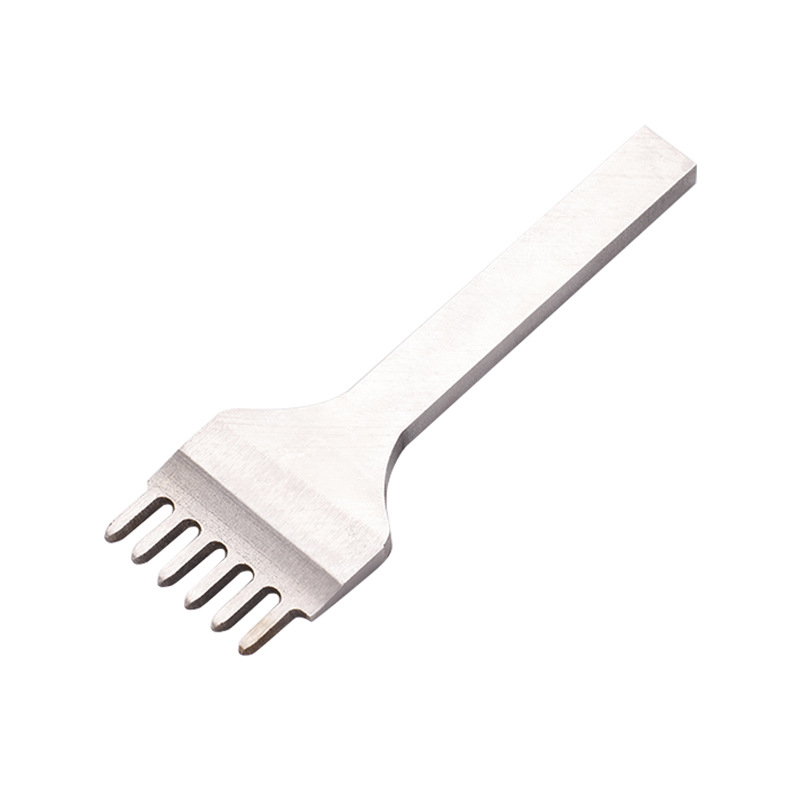 ZY Tăietor cu diamant din oțel alb pentru piele – unealtă manuală pentru perforarea portofelului, 4 mm