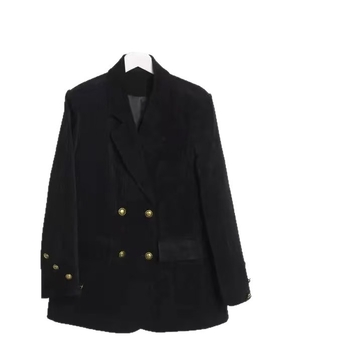 Női chenille zakó, vastagabb kivitelű az őszi-téli szezonra, koreai stílus, laza szabás, kifinomult retro elegancia