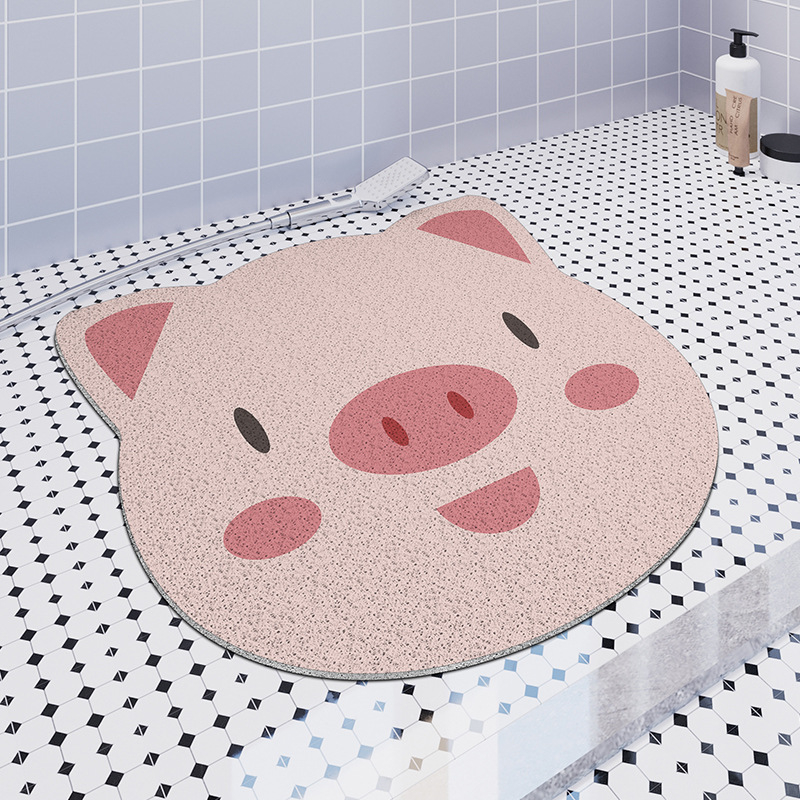 Podmetač za kupaonicu i WC u crtani stil, protuklizan, može se rezati na željenu veličinu, otporan na habanje s odvodom vode.