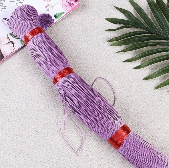 Pamuk konac sa voskom 1-2 mm, ručno tkan lanac s perlama za odjeću, torbe i oznake
