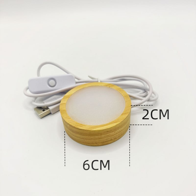 Lampă de noapte LED cu bază din lemn și placă difuzie circulară pentru aromaterapie în sticla de vin – DIY