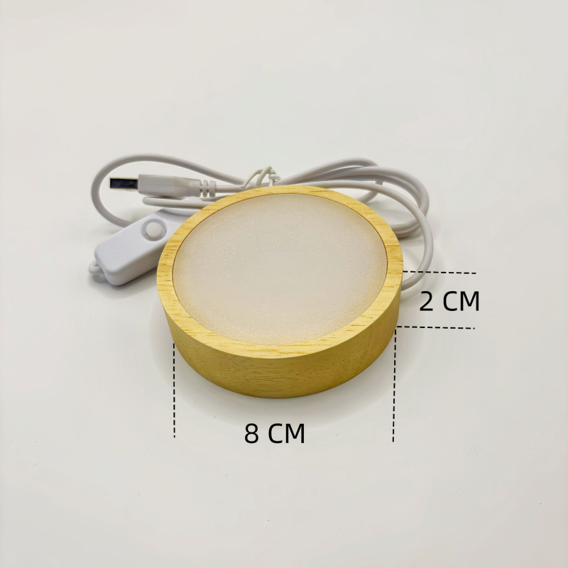 Lampă de noapte LED cu bază din lemn și placă difuzie circulară pentru aromaterapie în sticla de vin – DIY
