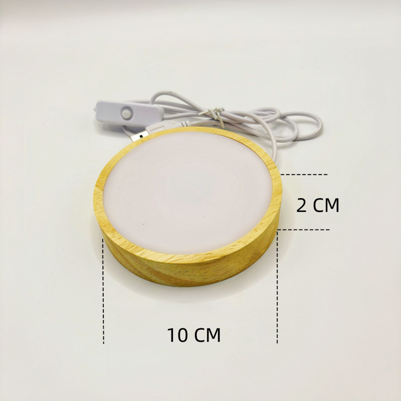 Lampă de noapte LED cu bază din lemn și placă difuzie circulară pentru aromaterapie în sticla de vin – DIY