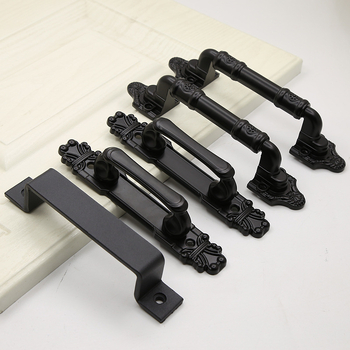 Βαρειά λαβή πόρτας τύπου barn door, χωρίς διάτρηση, επιχρωματισμός σε αντίκα χαλκό, επιφανειακή τοποθέτηση, μεγάλη για ξύλινες πόρτες