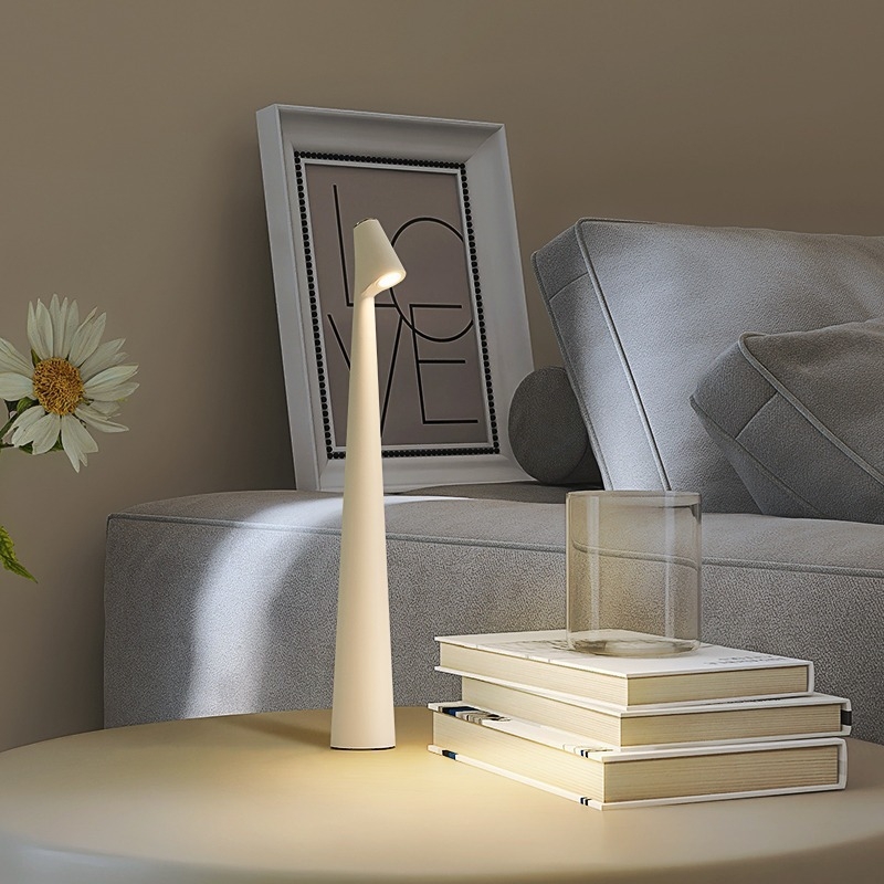 Stolna lampa za dječju sobu s zaštitom očiju, ambijentalno osvjetljenje, geometrijski 3D dizajn, aluminijsko sjenilo, dodirni prekidač, napajanje iz utičnice, noćna dekorativna lampica