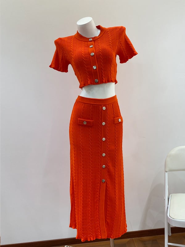 Nanyou brand S de înaltă clasă 2025 Top slim fit cu stil franțuzesc + fustă, model 2025, cu dantelă croșetată la margine