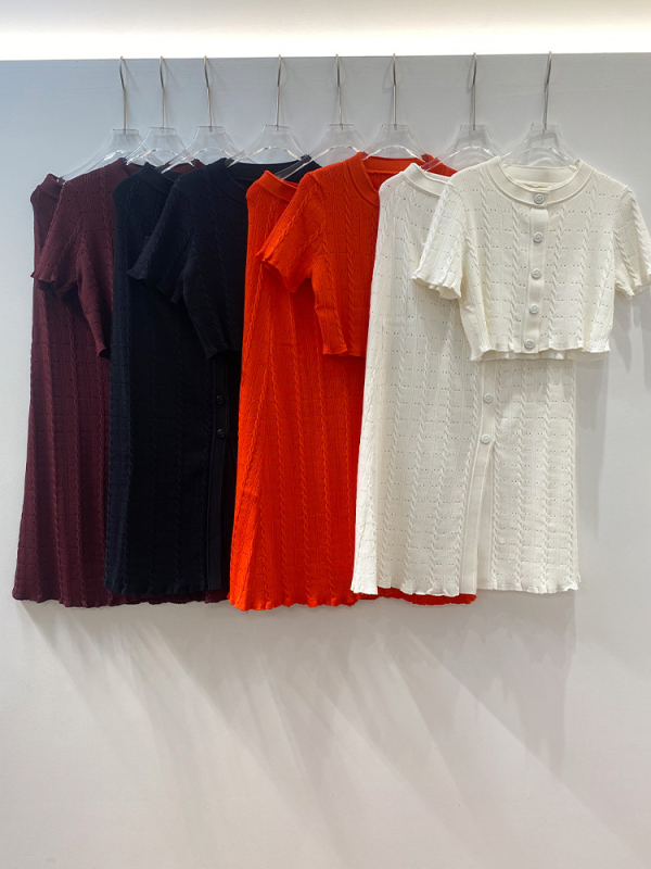 Nanyou brand S de înaltă clasă 2025 Top slim fit cu stil franțuzesc + fustă, model 2025, cu dantelă croșetată la margine