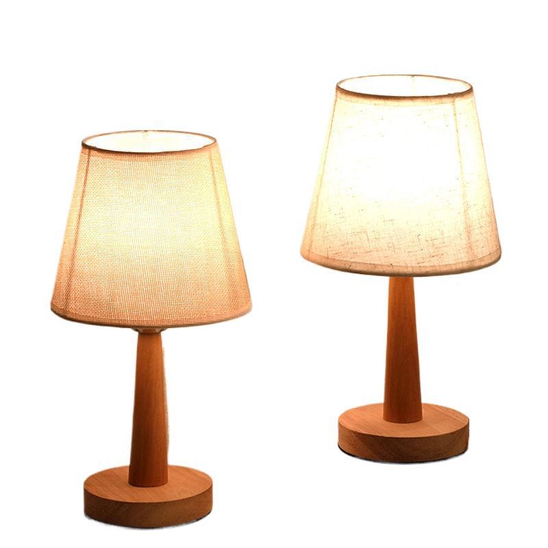 Drevená stolná lampa do spálne, LED nočná lampička, diaľkové ovládanie, nabíjateľná, kreatívny dizajn pre kŕmenie bábätka
