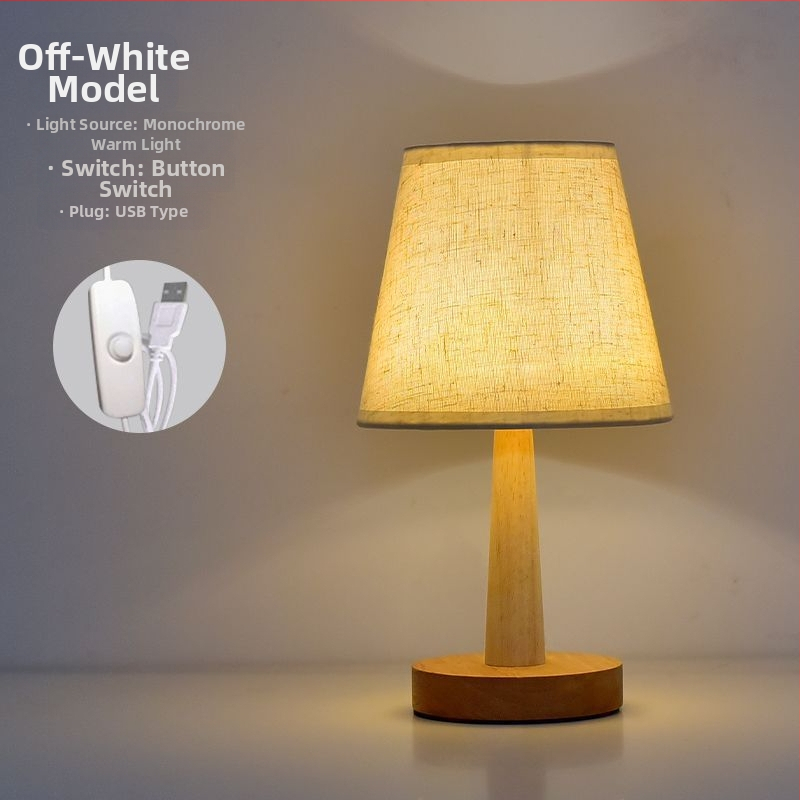 Drevená stolná lampa do spálne, LED nočná lampička, diaľkové ovládanie, nabíjateľná, kreatívny dizajn pre kŕmenie bábätka