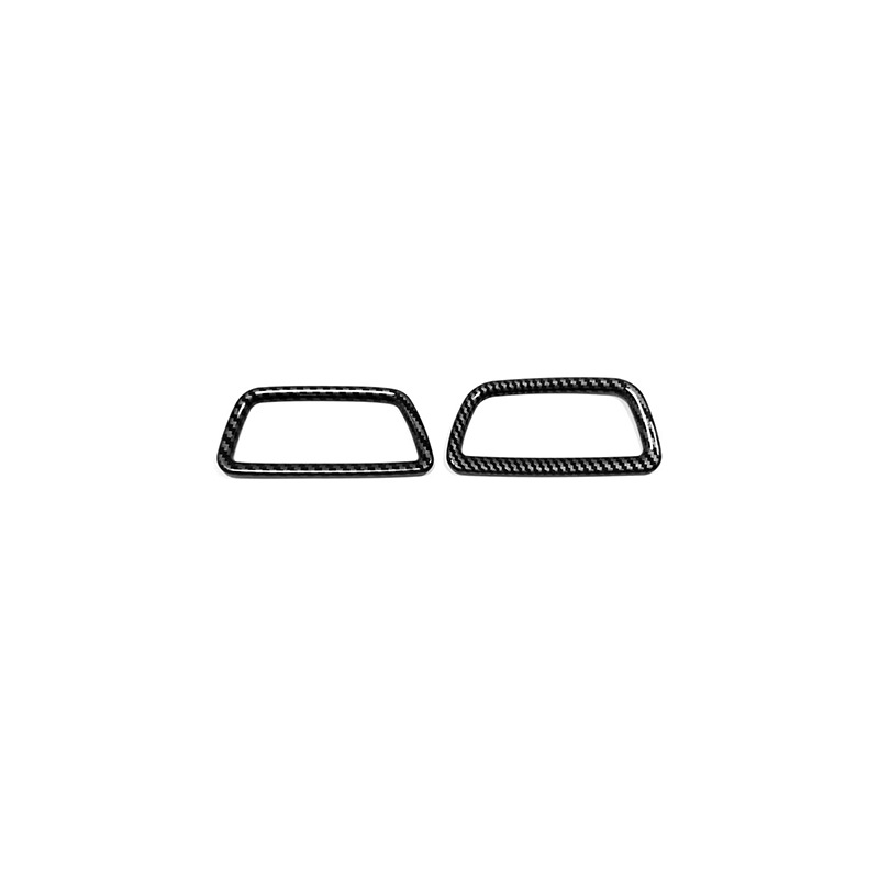 Szénszálas textúrájú belső díszítés Honda CR-V 2015-höz: váltókar sapka, üveg kapcsolópanel és kormánykerékre illesztett dísz.