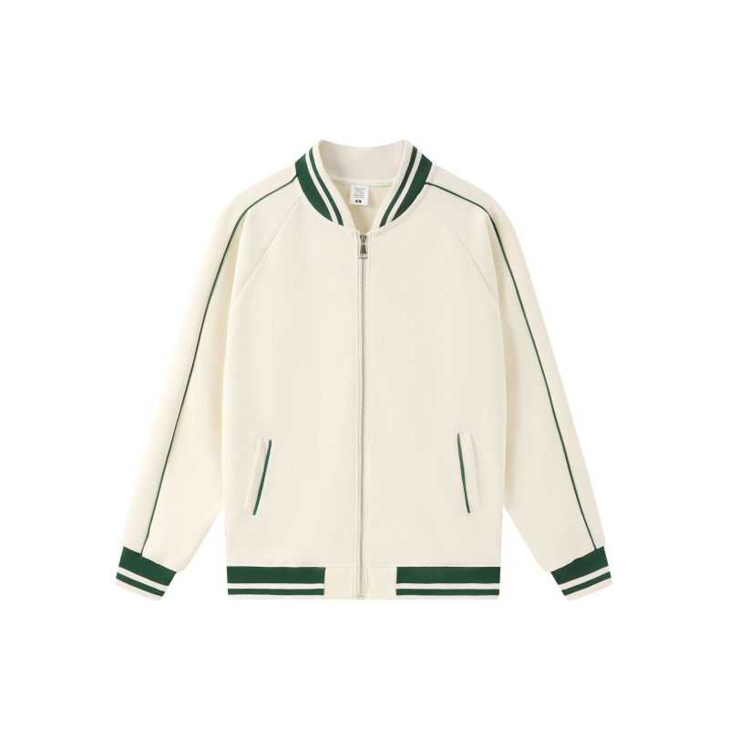 Őszi–téli retro preppy stílusú osztályos baseball dzseki egyedi hímzett logóval