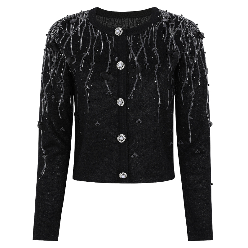 2620 Set cardigan tricotat și fustă midi evazată pentru femei