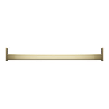 Bară de haine pentru dulap, montaj superior antiderapant, din aliaj de aluminiu, bară de haine întărită, accesoriu de fixare intern
