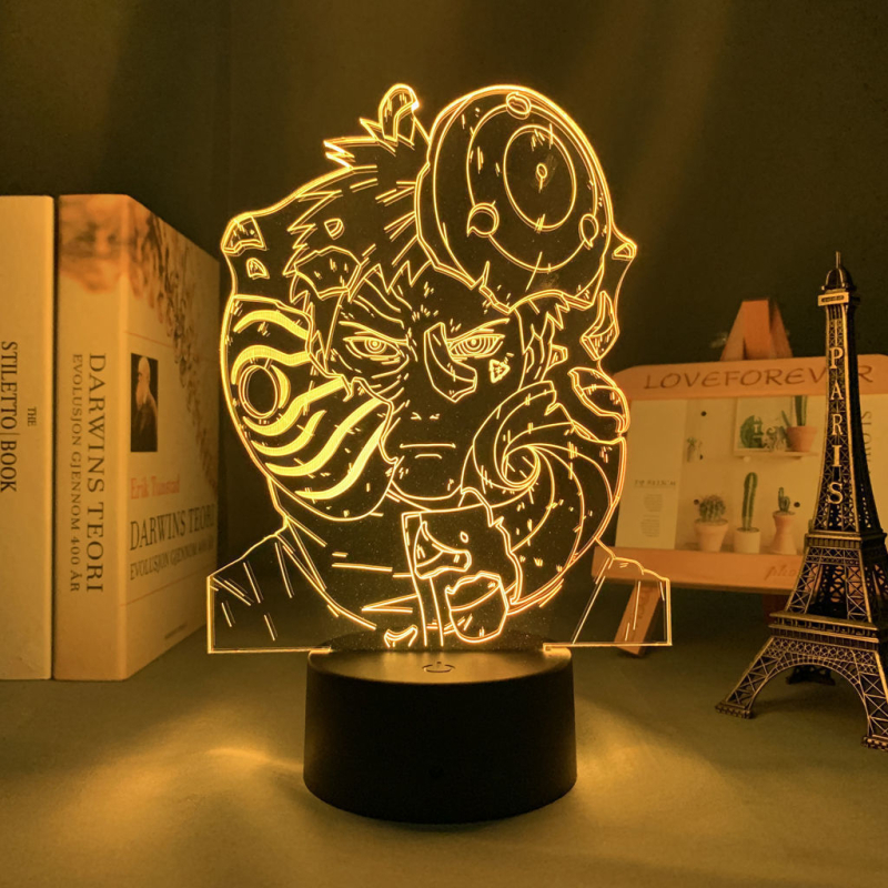 3D noćna LED lampica DIY sa sedmoboјnim atmosferom, crtani Ninja serijal, 3D stolna lampa s daljinskim upravljačem