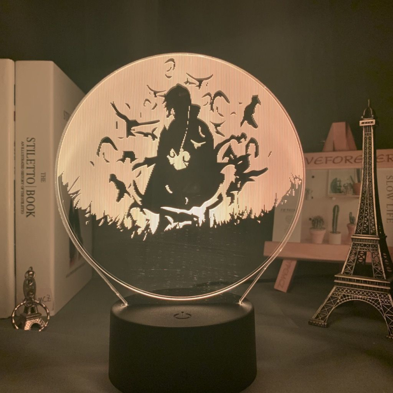3D noćna LED lampica DIY sa sedmoboјnim atmosferom, crtani Ninja serijal, 3D stolna lampa s daljinskim upravljačem