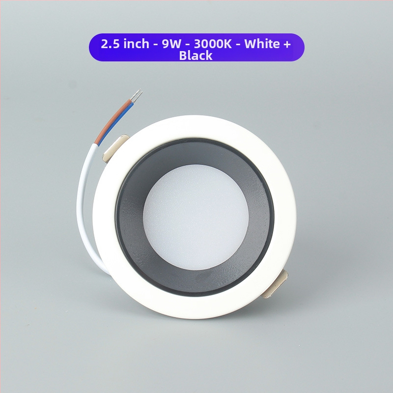 GOPO LED βαθύ αντιανακλαστικό ενσωματωμένο downlight για τοίχο, φως καθαρισμού τοίχου, 2,5/4/6 ίντσες