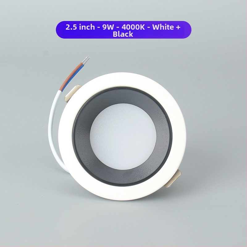 GOPO LED βαθύ αντιανακλαστικό ενσωματωμένο downlight για τοίχο, φως καθαρισμού τοίχου, 2,5/4/6 ίντσες