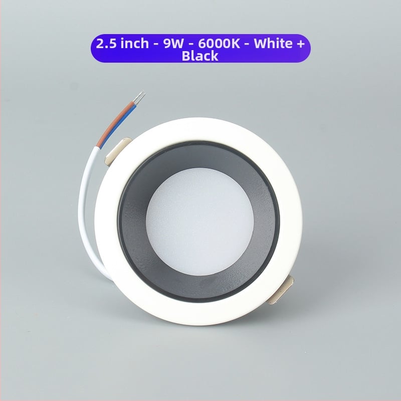 GOPO LED βαθύ αντιανακλαστικό ενσωματωμένο downlight για τοίχο, φως καθαρισμού τοίχου, 2,5/4/6 ίντσες
