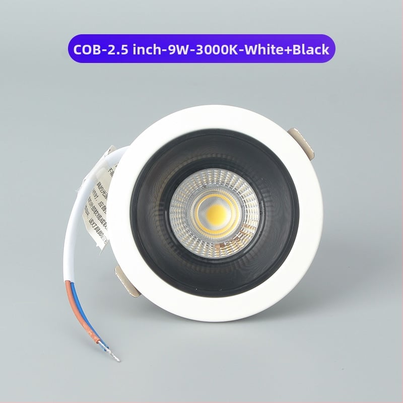 GOPO LED βαθύ αντιανακλαστικό ενσωματωμένο downlight για τοίχο, φως καθαρισμού τοίχου, 2,5/4/6 ίντσες