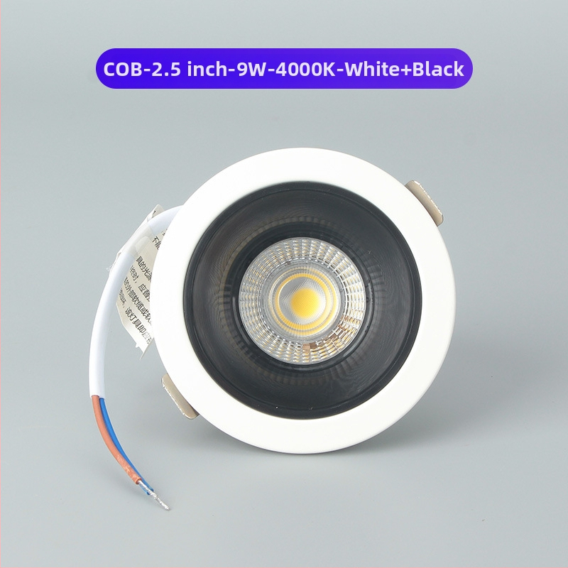 GOPO LED βαθύ αντιανακλαστικό ενσωματωμένο downlight για τοίχο, φως καθαρισμού τοίχου, 2,5/4/6 ίντσες