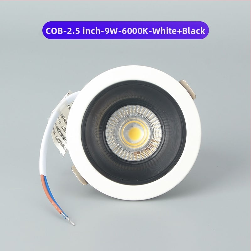 GOPO LED βαθύ αντιανακλαστικό ενσωματωμένο downlight για τοίχο, φως καθαρισμού τοίχου, 2,5/4/6 ίντσες
