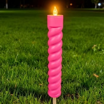 Spiralne solarne LED svijeće za travnjak