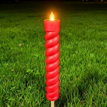 Spiralne solarne LED svijeće za travnjak
