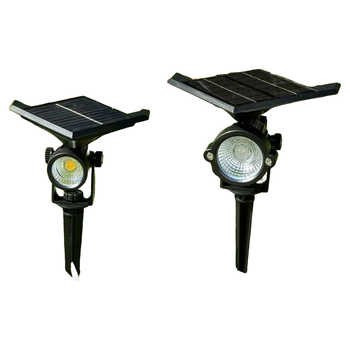 Solarna vrtna svjetiljka za vanjsku upotrebu s LED usmjerenim svjetlom, pogodna za travu, cvijeće, zidove, tlo i drveće, ukrašavanje dvorišta
