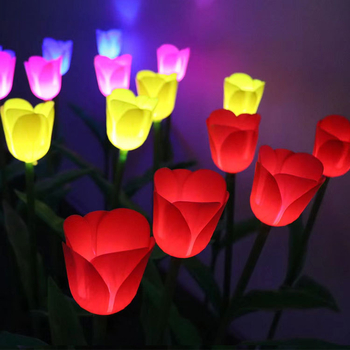 Vanjska LED tulipan lampica sa stalkom za park, krajolik i travnjak
