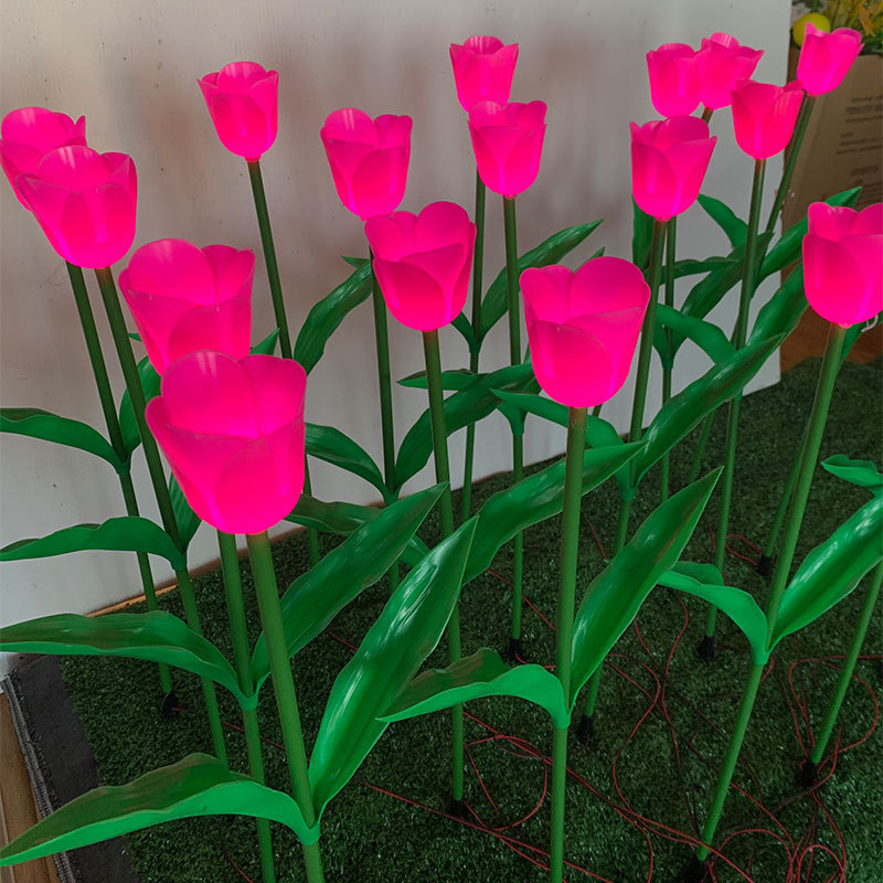 Vanjska LED tulipan lampica sa stalkom za park, krajolik i travnjak