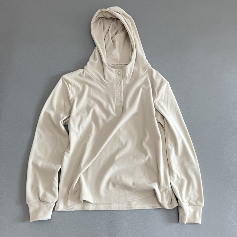 Ženski lagani hoodie s kapuljom, dugi rukavi, slobodan kroj