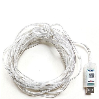 USB LED nit s bakrenim žicom, dvobojne boje, za unutarnju i vanjsku upotrebu, dekor za kampiranje, dvorište i hodnik.